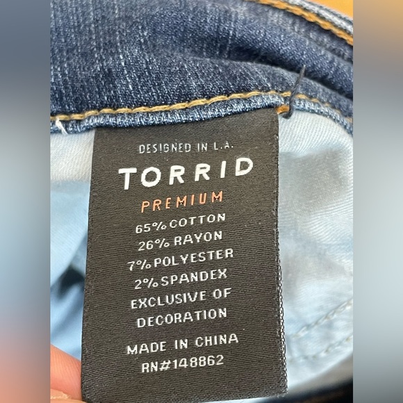 Torrid Jegging Distressed jeans Womens Size 18 - Picture 9 of 13